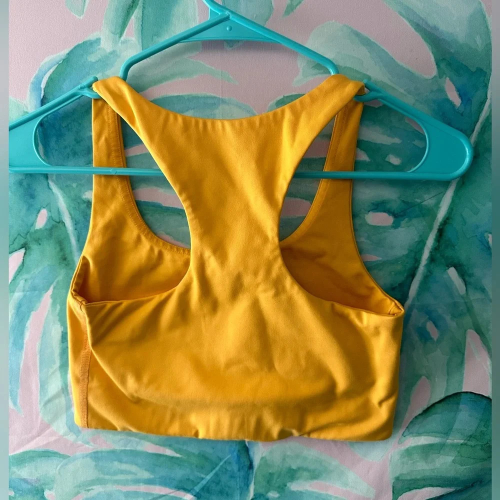 Girlfriend Collective Paloma Bra in Marigold, size Small - Picture 2 of 3
